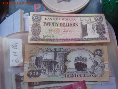 Гайана 20,Сирия 10 фун 1991г UNC  в 21-45 мск 14.11 - DSC06284.JPG