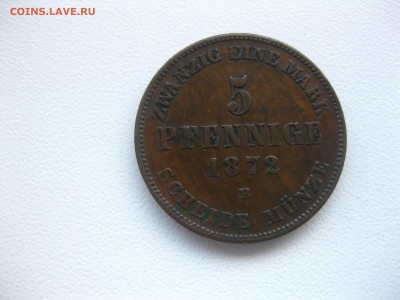 МЕКЛЕНБУРГ-ШВЕРИН,5 пфеннигов 1872B !до 12.11.2016 - IMG_7074.JPG