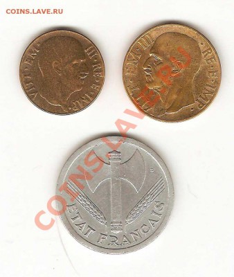 Монеты Второй Мировой. 1939,1942,1943Г.И ещё 1940г. - 8-001