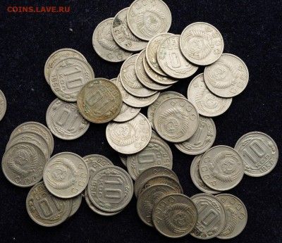 Лот никеля 10, 15, 20 копеек 1946-1950г. 1011шт. - Никель_10коп1950_1_1