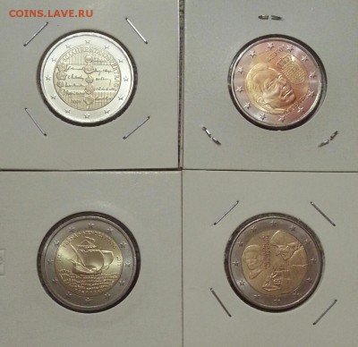 2 ЕВРО. Пинту, Эразм, Герб, Договор. все UNC. до 11.11 22.00 - 7