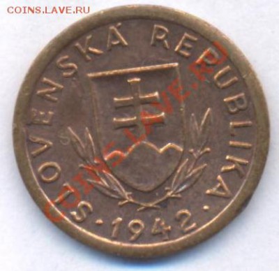 Словакия 10 геллеров.1942 г.До 28.12.10 г. 20-00 МСК. - Словакия 10 42