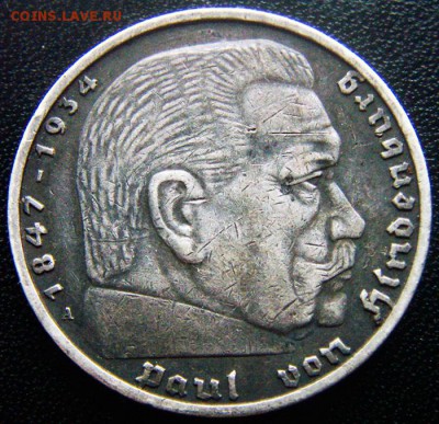 Германия. 3-й Рейх_5 рейхсмарок 1938(А); до 11.11_22.16мск - 12608