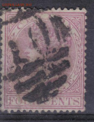 Британский Цейлон 1880гг 4с $1,75 до 13.11 22.00мск - Британский Цейлон 1880гг 4с №1 $1,75