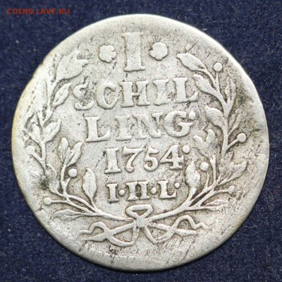 С 1 руб. СВОБОДНЫЙ город ГАМБУРГ 1 шиллинг  1754г. до 17.11 - IMG_3725.JPG