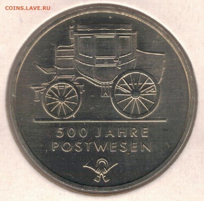 ГДР 5 МАРОК 1990 ПОЧТОВАЯ КАРЕТА ДО 17.11.16 В 22.00 (Г956) - 4-гдр5м88