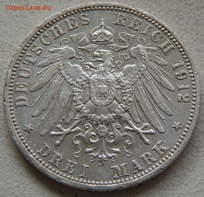 Германия 3 марки 1912 Пруссия, до 19.11.16 в 22:00 МСК - 4350.JPG