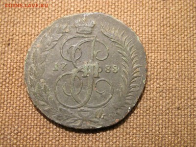 2 копейки 1788 года ММ. Перечекан? - IMG_1623.JPG
