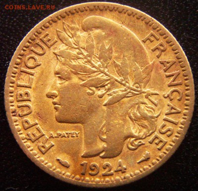 Французский Камерун_1 франк 1924; до 12.11_22.07мск - 12723