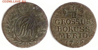 Южная Пруссия Полугрош 1796 г. - Пруссия 1.2 грошена 1796 B KM-C362.1 485