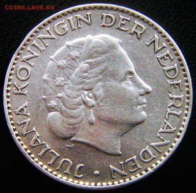 Серебряный голландский гульден 1957; до 12.11_22.44мск - 12641