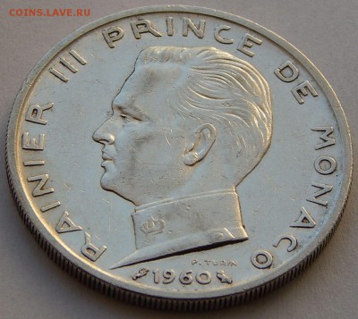 Монако 5 франков 1960 Ренье III, до 19.11.16 в 22:00 МСК - 4244.JPG