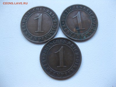 ВЕЙМАР,лот из 3-х монет 1 рентенпфенниг 1924D!до 15.11.2016 - IMG_7171.JPG