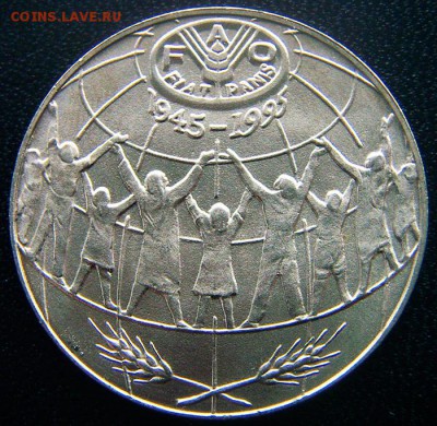 Андорра_25 сентимов 1995 "50 лет FAO"; до 13.11_22.02мск - 12779