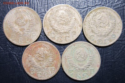 10 копеек 1952 года -5шт. - 10к52-2