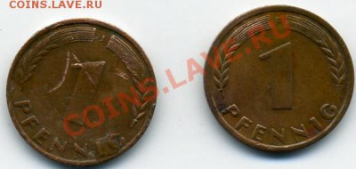 ФРГ 1949 год на оценку - пфенниги 1949.JPEG