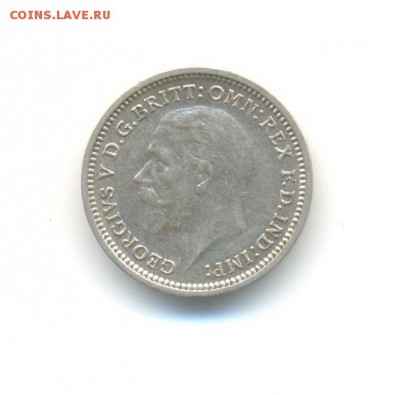 Ag. Британия 3 пенса 1936. XF. до 17.11 22:00 - 12