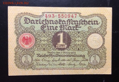 1 марка 1920 г Германия до 13.11-23:00 мск - image
