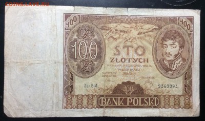 100 злотых 1934 Польша до 13.11-23:00 мск - image