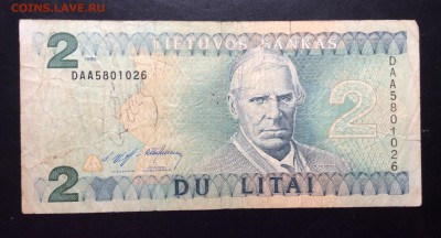 2 лита 1993 Литва до 13.11-23:00 мск - image