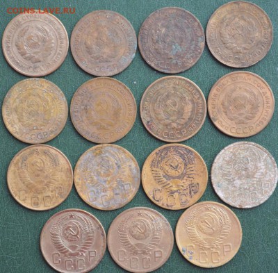 5 копеек 1926,28,30,31,32,40,48,52,53,54 года всего 15 штук. - DSC_0276