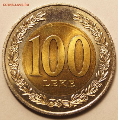 Албания 100 Лек 2000 г Биметалл до 19.11.16 в 22:00 - Албания_100Лек_1.JPG