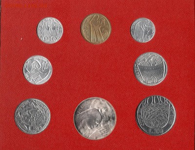 Ватикан годовой набор 1975 UNC Святой год (19.11) с рубля - img288