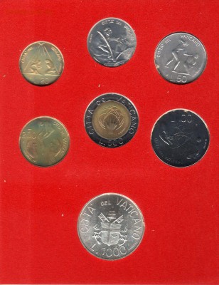 Ватикан годовой набор 1983 UNC (19.11) с рубля - img294