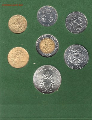 Ватикан годовой набор 1989 UNC (19.11) с рубля - img296