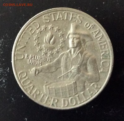 Юбилейный Квотер США 1976г - image