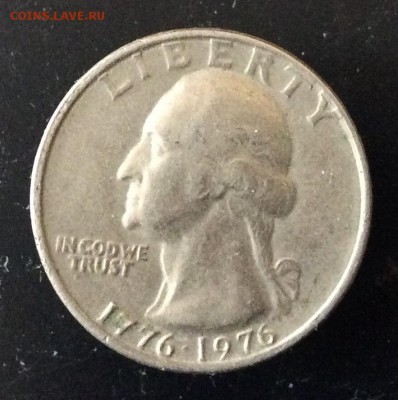 Юбилейный Квотер США 1976г - image