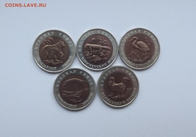 Красная книга 1993 набор из 5 монет с 200 руб до 18.11 - DSCF4160.JPG