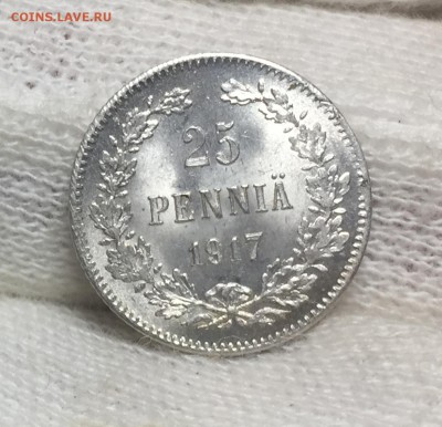 25 пенни 1917 Без корон UNC до 18.11. в 22:15 - 1