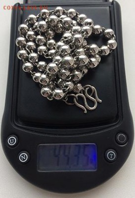 Серебряные слитки, подвески, цепи - цепь-30-см,-вес-44,35