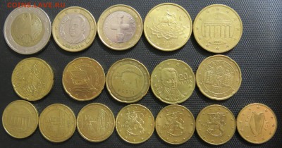 Монеты евро на сумму 6,94 (по курсу) до 21.11.2016 - Евро1
