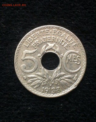 5 сантимов 1938,Франция,до 16.11. - 6YbNjtCxQJM