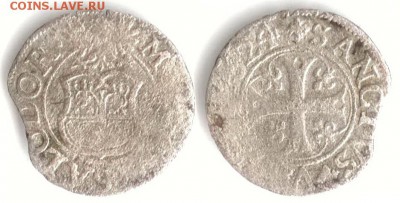 Монеты Швейцарских кантонов. - Швейцария Золотурн 1 крейцер 1624 КМ-6