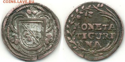 Монеты Швейцарских кантонов. - Швейцария Цурих 1 раппен (3 Haller) II Typ ND (1700-1800) KM.11 TTB