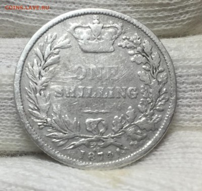 Торговый доллар 1912, + Шиллинги 1874, 1883 гг. - 2