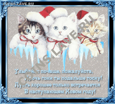 С наступающим Новым Годом (кролика, зайца, кота) - a4e9cd16731546fddcbe0609