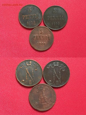 5 пенни, 1866-1905-1908 годов. 3 шт. - IMG_7711.JPG