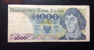 1000 злотых 1982 Польша - image
