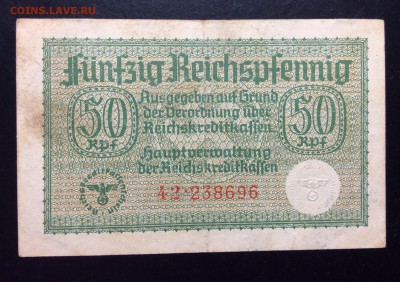 50 рейхспфенинг 1940-45гг Германия - image