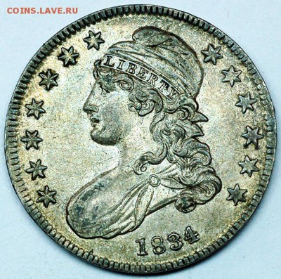 США_50 центов 1834. Серебро; до 17.11_22.02мск - 12735