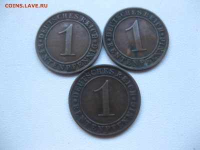 ВЕЙМАР,лот из 3-х монет 1 рентенпфенниг 1924D!до 19.11.2016 - IMG_7171.JPG