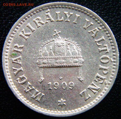 Венгрия_10 филлеров 1909; до 17.11_22.17мск - 12629