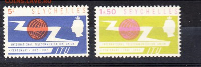 Колонии Сейшеллы 1965 100 лет ITU - 316