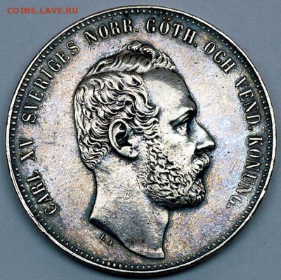 Швеция_4 риксдалера 1862. Серебро; до 17.11_22.23мск - 12799