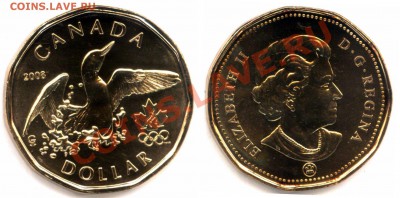 1$ Канада 2008 UNC до 04.01 в 22°° - L9 Canada Loonie 2008 - 3