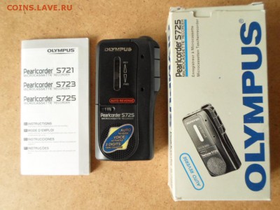 Диктофон микрокассетный OLYMPUS Pearlcorder S725 до 19.11 - Диктофон микрокассетный OLYMPUS Pearlcorder S725-1.JPG